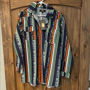 L& B. Women’s Bold Striped Button Down Shirt